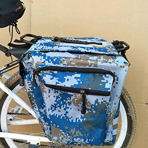 KKmoon Saco do assento traseiro da bicicleta Suporte para bicicletas de ciclismo Saco duplo para arm