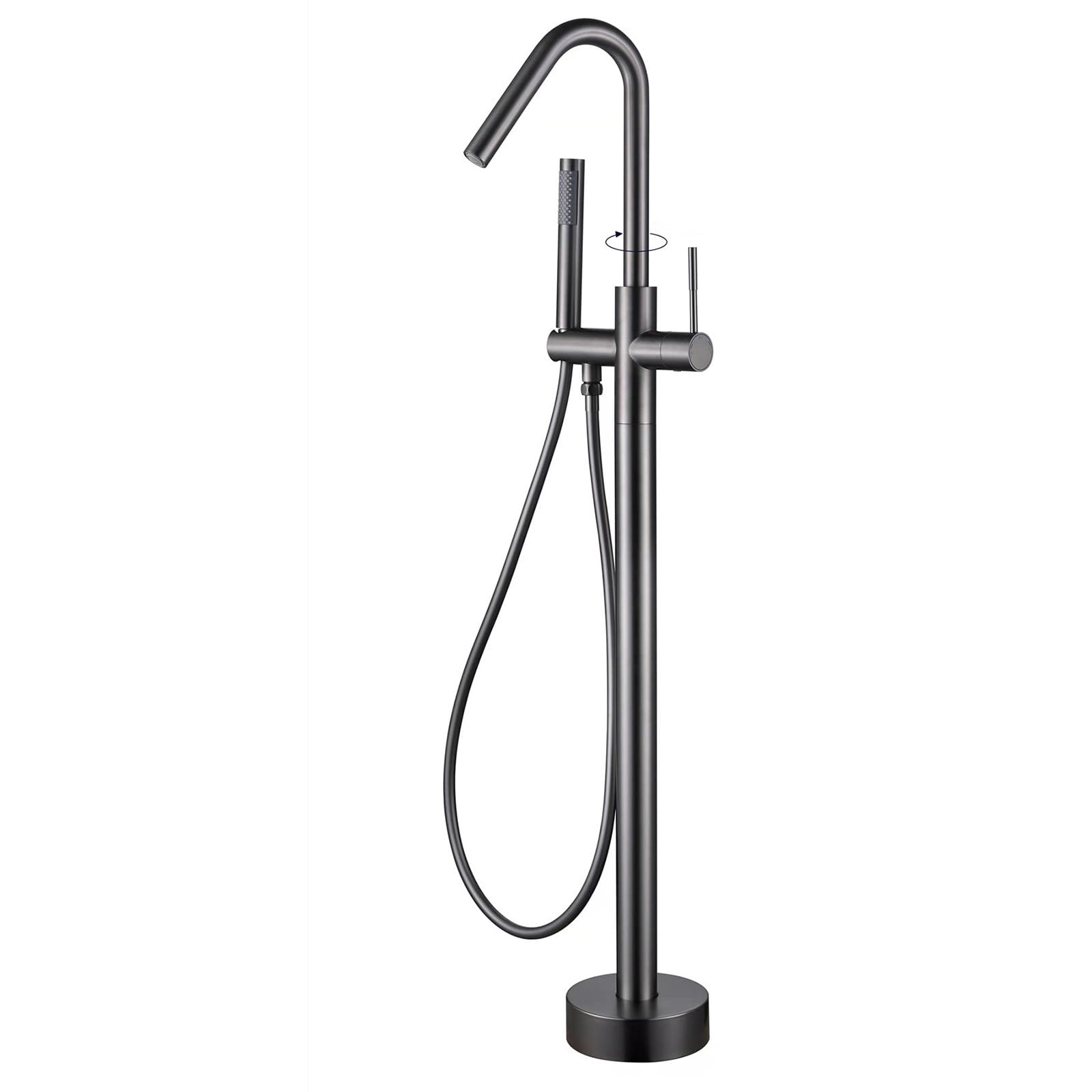 Robinet de baignoire îlot rotatif 360° pour optimiser l'espace de votre bain