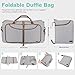 120L Duffle Bag for Travel, Large Foldable Waterproof Travel Duffel Bags Weekender Overnight Bag for Men and Women with Shoe Compartment (Stripe)