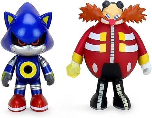 Kidrobot Sonic The Hedgehog Metal Sonic & Dr Eggman - Mini figuras de vinilo