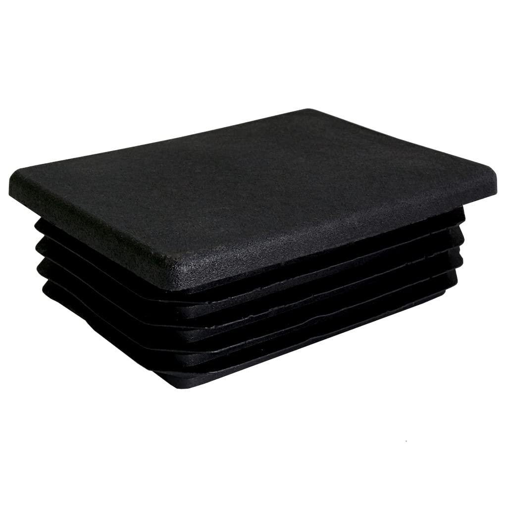 TIBU Zatyczki lamelowe prostokątne zaślepki do rur, zaślepki do rur, osłona, prostokątne, 30 sztuk, rury prostokątne, 80 x 60 x 2 mm