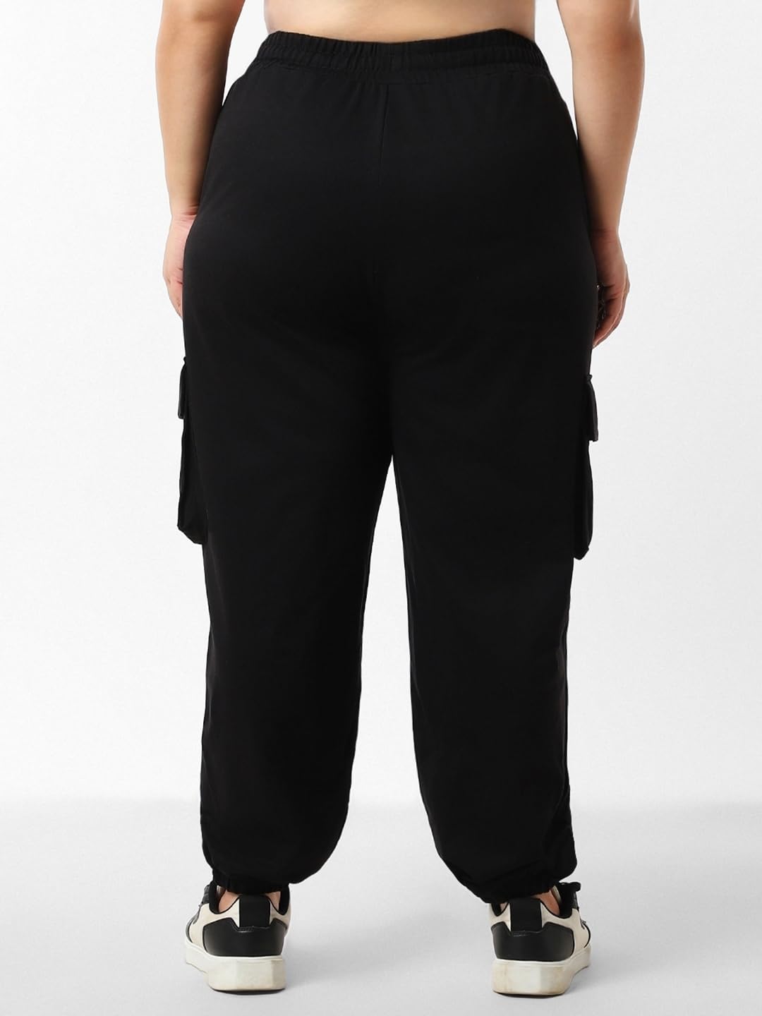 Bewakoof Damskie spodnie dresowe Air 1.0 Oversized Terry Cargo Plus Size