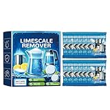 LuLiyLdJ Pastiglie Decalcificanti Bollitore,Detergente Anticalcare Azione Rapida,Rimuove Calcare e Depositi,Pastiglie Pulizia per Macchina Caffè Bollitore Dispenser Acqua Ferro da Stiro Soffione