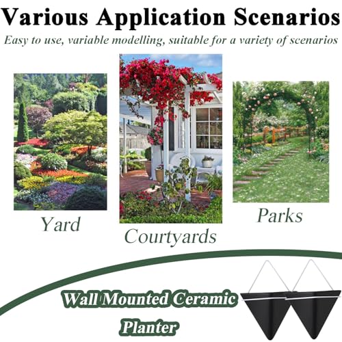 Jardinières murales géométriques en céramique pour optimiser l'espace vert