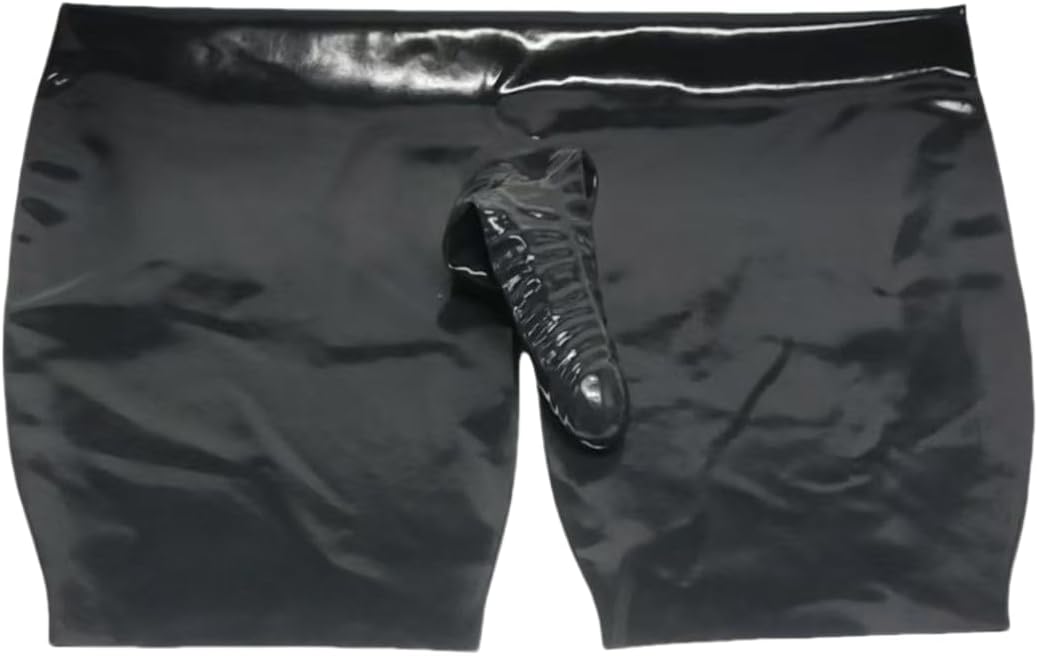 Sexy Mens Transparent Latex Boxer Brief With Rubber Underwear Customize