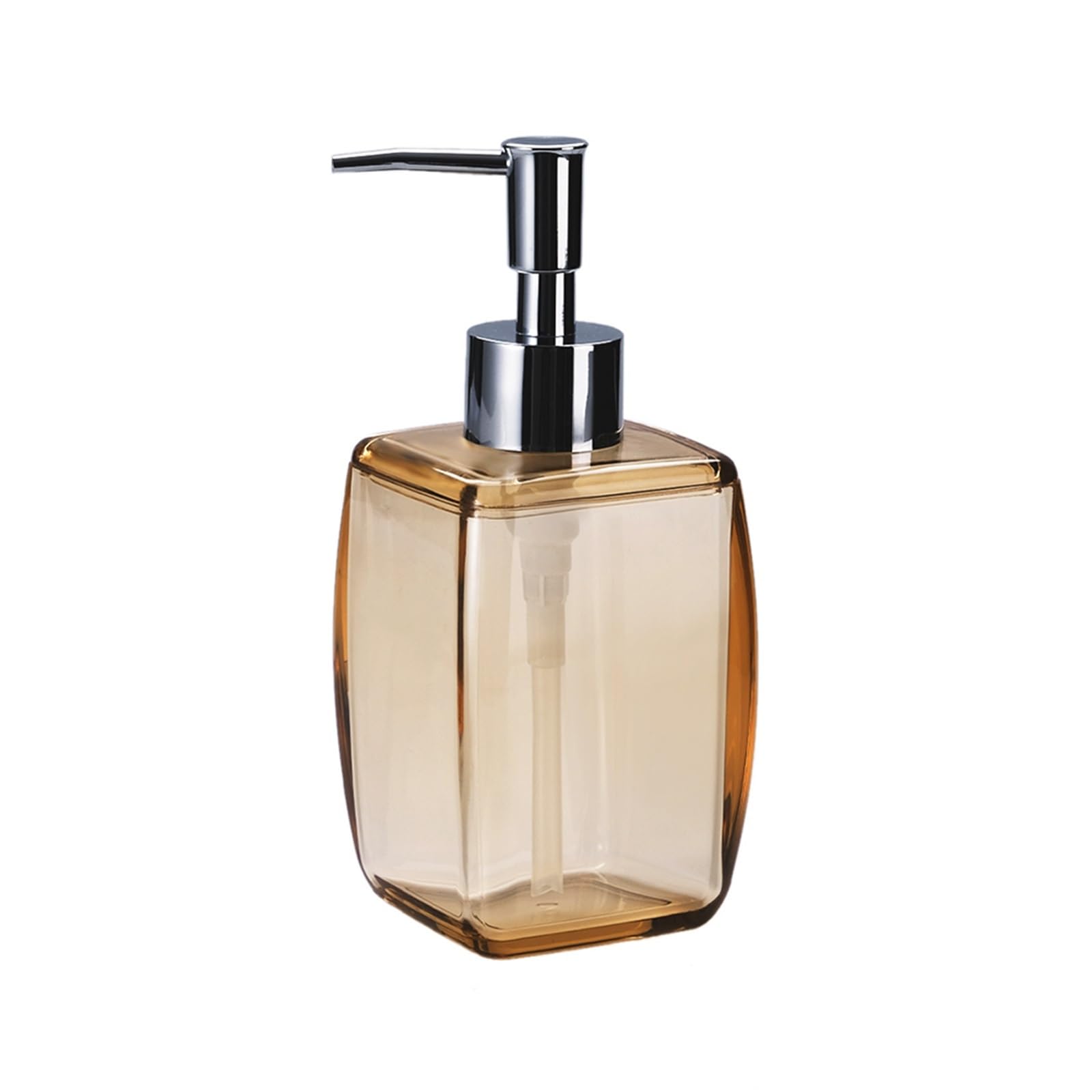 Hand Wash Dispenser 280ml Lotion Pump Bottle Acrylic Soap Dispenser With For Bathroom And Hotel(Gold)
