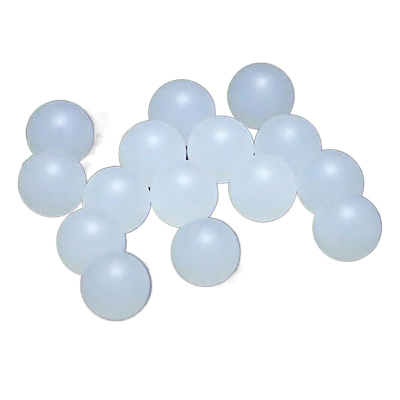 Lot De 50 Boules En Plastique D'un Diamètre De 7 Cm Or Platine - Gris