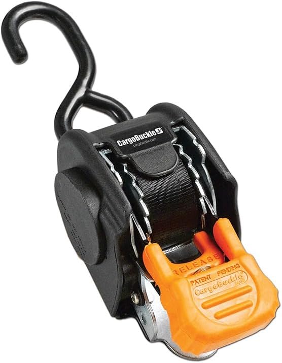 72" Cargo Tie Down Strap Retractable Ratchet 1167 lb Load - F18800