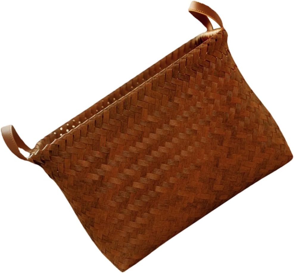 Zerodeko Picnic Basket Storage Basket for Laundry Toys Blankets Large Woven Hamper Handles