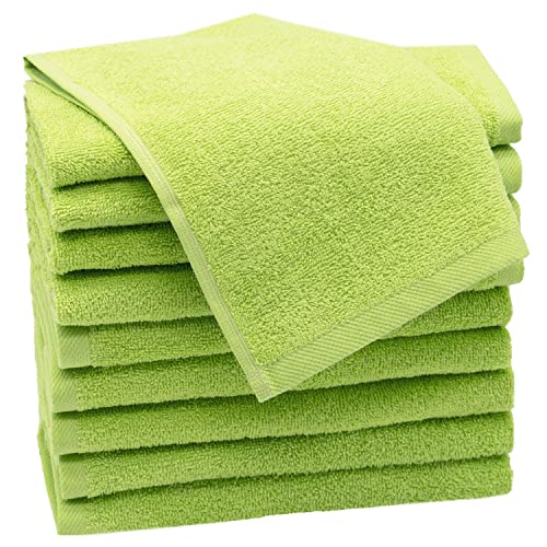 Zollner 10 Toallas De Tocador, 30x50 Cm, Algodón 100 , 420 G, Verde Manzana Zollner 10 Toallas De Tocador, 30x50 Cm, Algodón 100 , 420 G, Verde Manzana