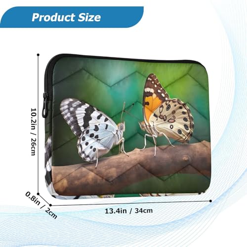 Funda para portátil de 13-14 pulgadas con mariposas, resistente al agua miniatura 3