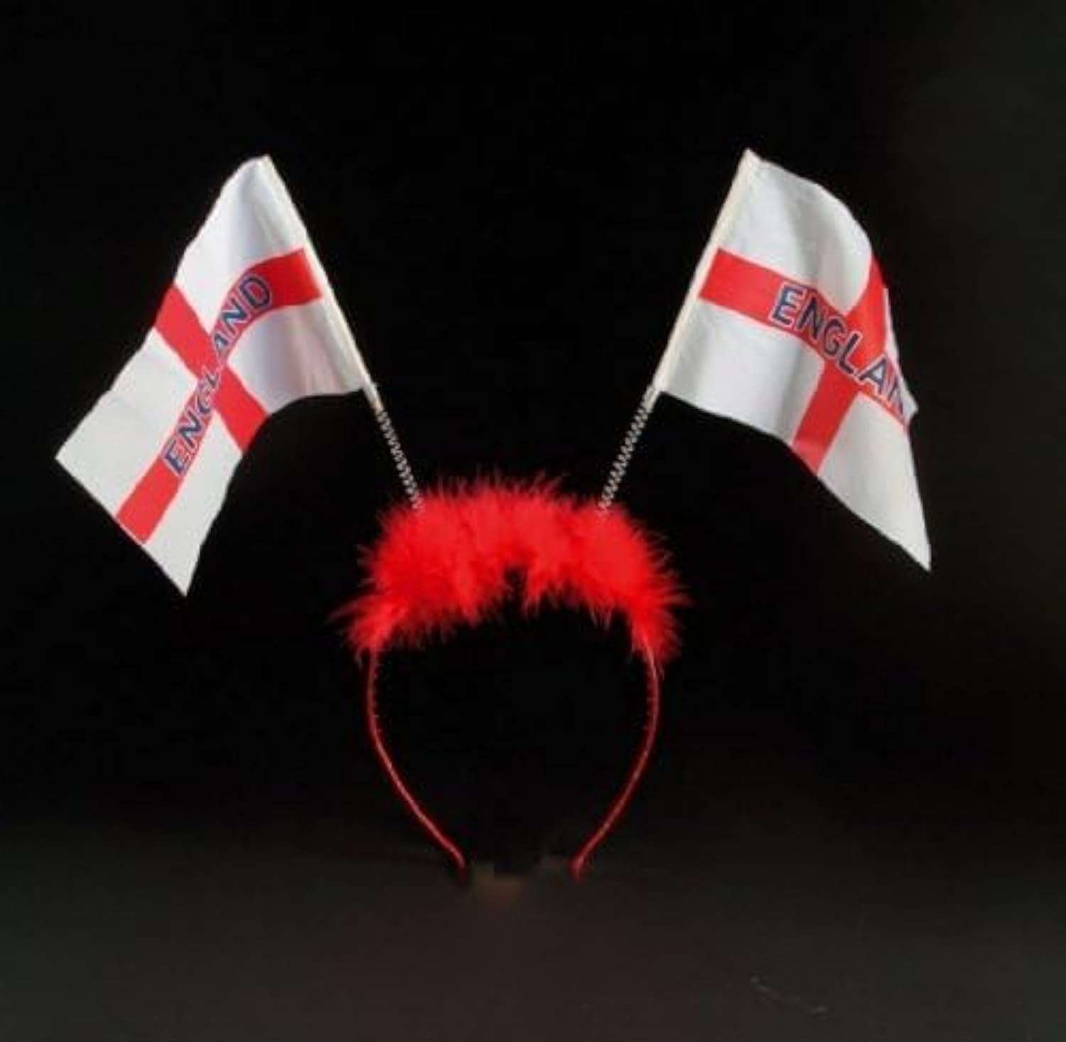 ENGLAND FLAG HEADBAND - for sports events supporters party, fancy dress, festivals, Red / White