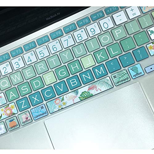 Sanforin Keyboard Cover Protector For 2020 Apple Macbook Air 13.3 Inch (Model: A2179, A2337 M1 Chip, Us Layout) With Touch Id, Silicone Skin Keyboard Protector With Floral Design thumb #3