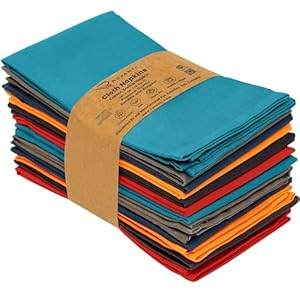 Ruvanti Cloth Napkins Set of 12, 18×...