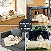 Bedsure Self Warming Blanket for Small Dogs - Small Cat Waterproof Blanket Washable for Couch Protection, Sherpa Fleece Puppy Blanket, Soft Plush Reversible Throw Furniture Protector, 25"X35", White #4