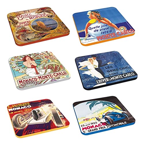 Éditions Clouet 34009 - Dessous de Verre (6 visuels Assortis) Divers - Monaco