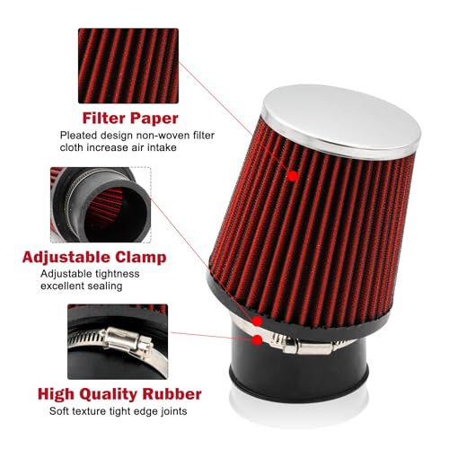 Image of Upgraded Mini Bike Air Filter Adapter Kit for Predator 212cc Coleman CT200U CT200U-EX BT200X KT196 224cc 196cc 6.5hp Honda GX160 GX200 Engine Go Kart Performance Parts