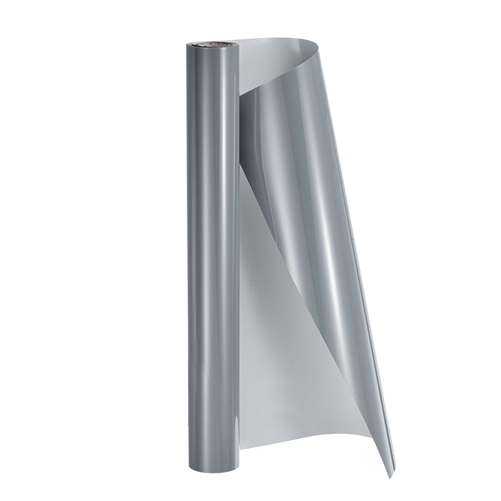 sourcing map HTV Heat Transfer Vinyl 12" x 8.5ft Roll PU Light Gray Iron on Vinyl for All Cutter Machine, Easy to Cut & Weed