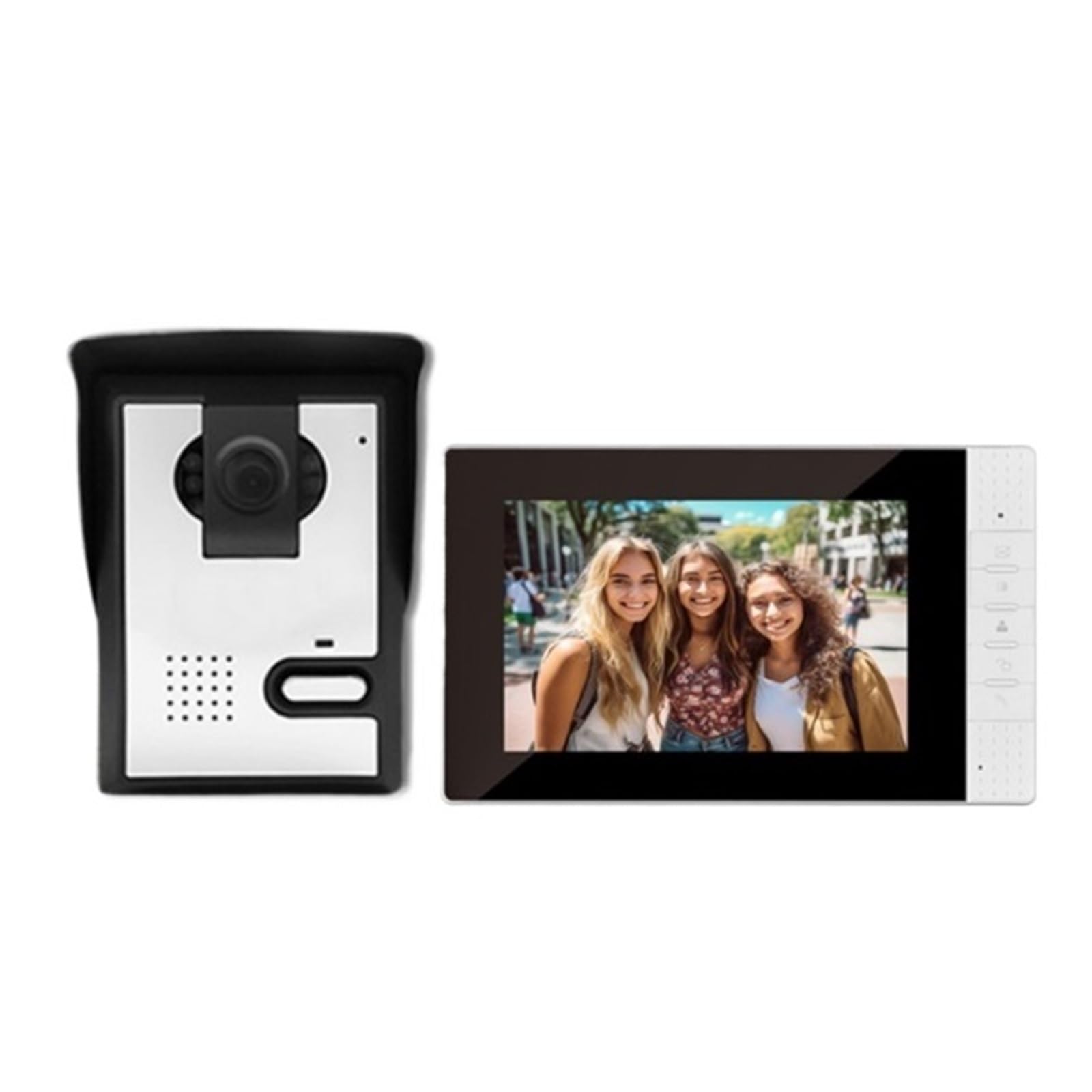 HVSYVVSRL Color Video Door Phone DoorBell Outdoor CMOS IR Night Vision Camera With Waterproof Box For Intercom System Two Way Audio
