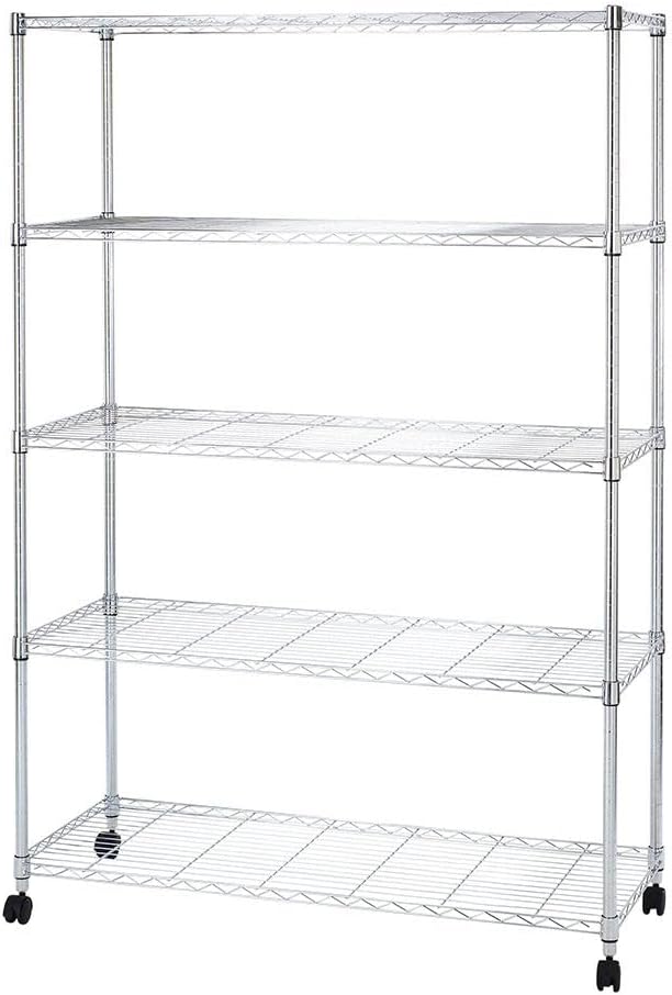 メタルラック 幅120 5段 スチールラック 収納棚 幅120×奥行46×高さ