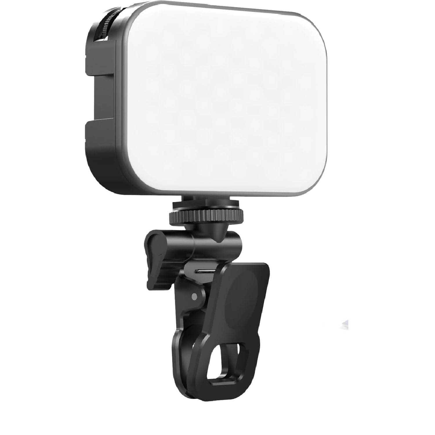 49 LED Selfie Light for iPhone, Protable Clip Light for Phone Camera with 360° & 160° Rotatable Adapter Attachment, CRI 97+ for Influencer Video Recording Makeup-image-11