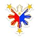 Philippine Flag Sun Car Decal / Stickers