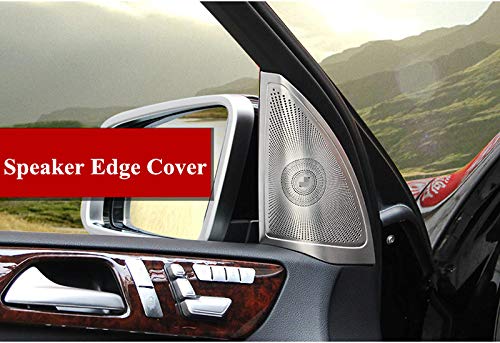 Interior Car Door Audio Speaker Frame Trim Cover 2pcs for Mercedes-Benz GLS Class X166 2015-2019