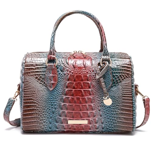 Image of Makcr Joacbv Top-Handle Crocodile Purses For Women Crossbody Leather Bags Trendy Large Capacity Tote with Shoulder Strap