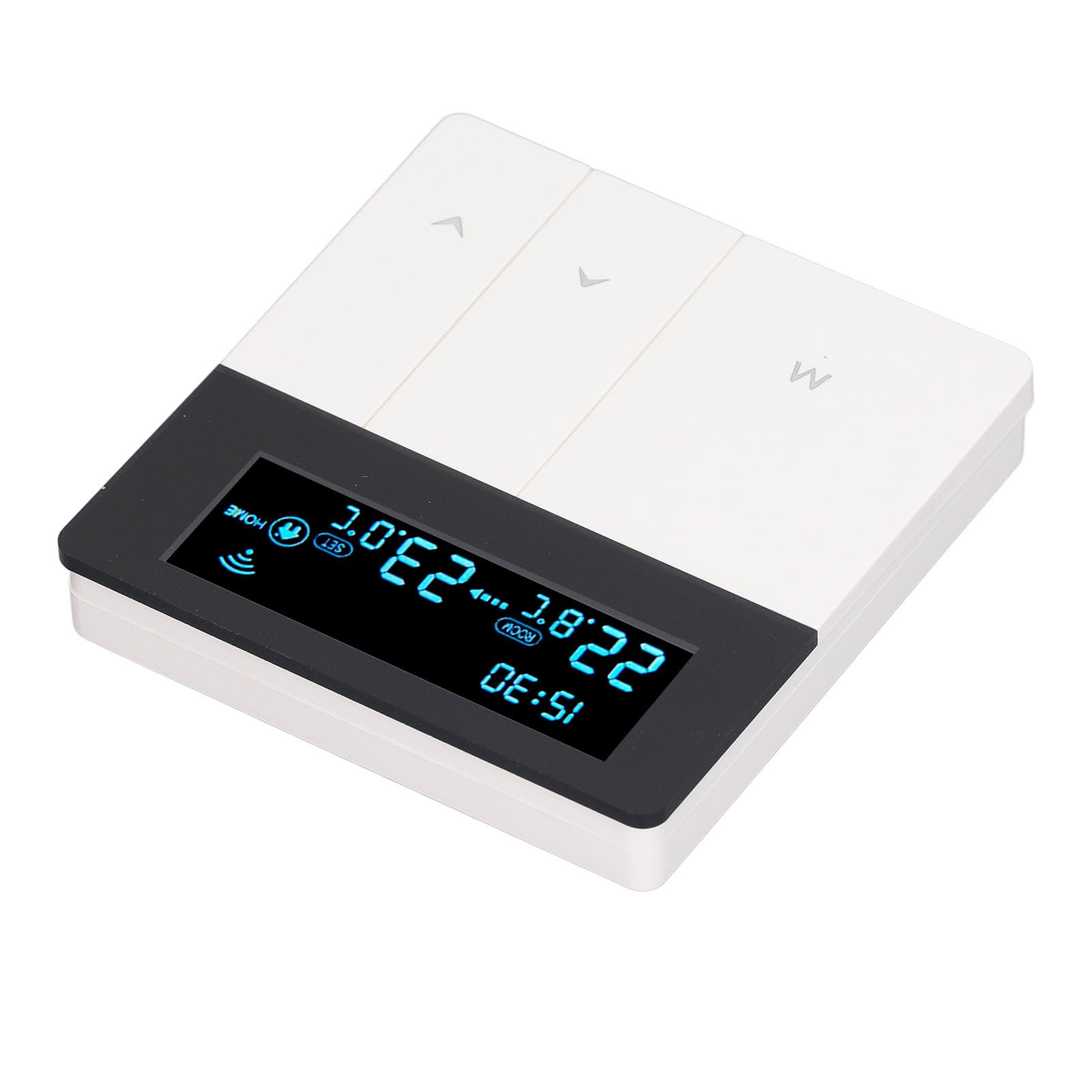 Termostato Inteligente, Termostato Programable con Pantalla LCD a Color Controlador de Temperatura Digital para Centro Comercial en Casa (Blanco)
