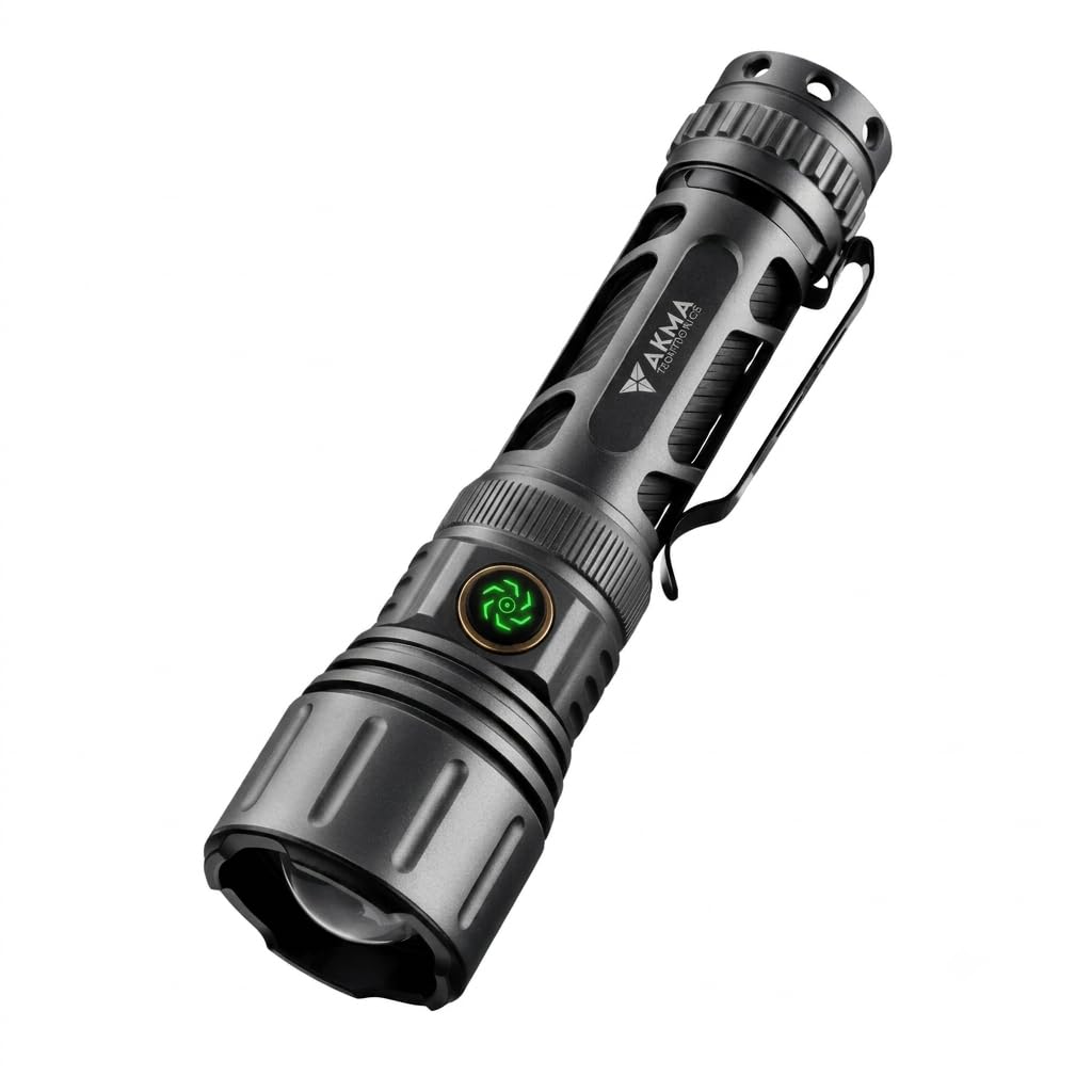 Powerful Tactical LED Flashlight 1000 Lumens, High-Power Waterproof Torch Light with 3rd Gen White Laser Emitter, Telescopic Zoom, 6 Modes & Type-C, Rechargeable Battery for Camping & Home Emergency-image-17