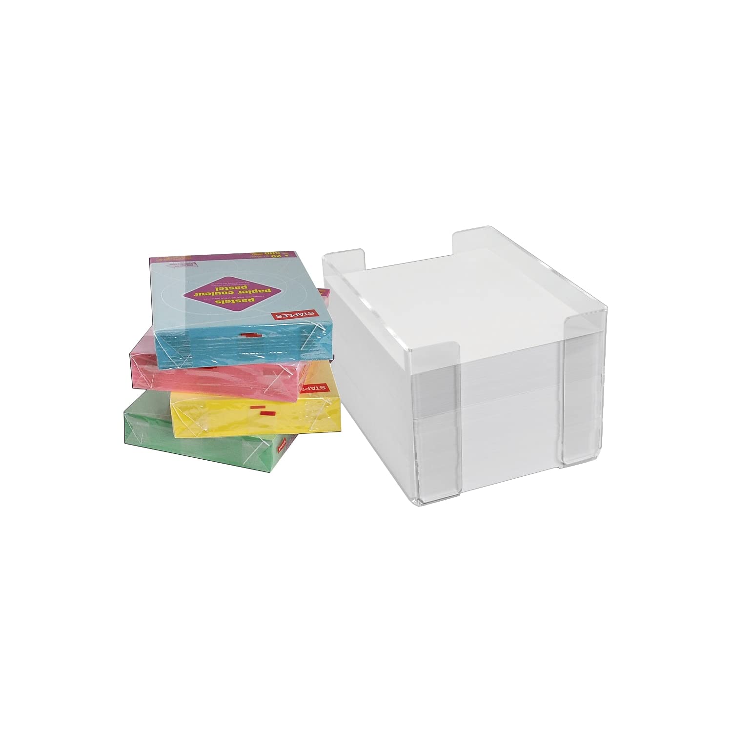 Azar Displays 255042 Uchwyt na dokumenty Akrylowy uchwyt na ryzę papieru, 25 szer. x 30 cm gł. x 18 cm wys