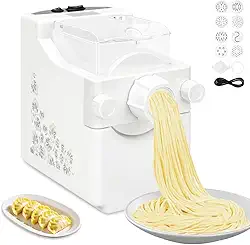 Máquina Elétrica de Fazer Macarrão 110 V, Máquina Automática de Fazer Macarrão, Maquina de Fazer Pastel Elétrica, Maquina de Macarrão(As instruções de uso estão nas últimas três páginas da imagem)