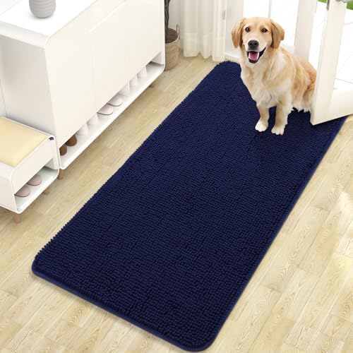 OlANLY Dog Door Mat 47x24, absorbs moisture & dirt