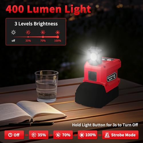 Image of 220W Power Inverter Compatible with Milwaukee 18V Battery, Tool Only