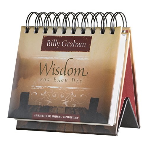 DaySpring Flip Calendar - Billy Graham Wisdom for Each Day - 75669 , Brown