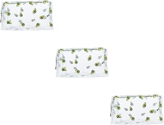 FOMIYES 3 Pçs Bolsa De Bolsa De Maquiagem Transparente Bolsas De Cosméticos De Viagem Para Mulheres Bolsas De Maquiagem De Viagem Bolsa De Cosméticos Bolsa De Cosméticos Portátil