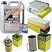 Produktbild QR-PARTS 69388972 Filter Set Inspektionspaket 5 Liter Motoröl Top Tec 4200 5W-30 MANN-FILTER Innenraumfilter Kraftstofffilter Luftfilter Ölfilter