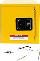 Vista 7 de DYRABREST Gabinete de almacenamiento de seguridad para líquidos, gabinete de combustible seguro contra incendios de 2 galones, gabinete a prueba