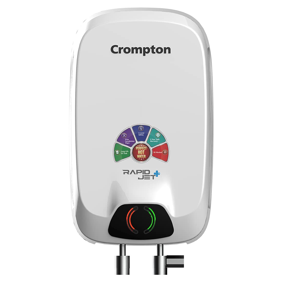 Crompton Rapid Jet Plus 3-L Instant Water Heater with Advanced 4 level Safety with Free Installation and Connection Pipes (White) (AIWH-3LRPJPL3K5Y) Crompton Rapid Jet Plus 3-L Instant Water Heater with Advanced 4 level Safety with Free Installation and Connection Pipes (White) (AIWH-3LRPJPL3K5Y)