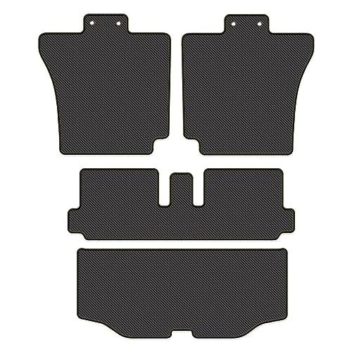 Hotfield ダイハツ 互換品 新型 タントカスタム LA650S LA660S ラゲッジルームマット 2022年10月〜対応 カーボンファイバー調 防水 ロック糸カラー:ブラック / 形状02