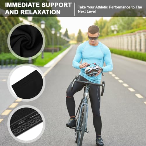 Image of PROBEROS Calf Compression Sleeve, Sports Leg Compression Socks for Shin Splint, Varicose Vein and Calf Pain Relief(Green
