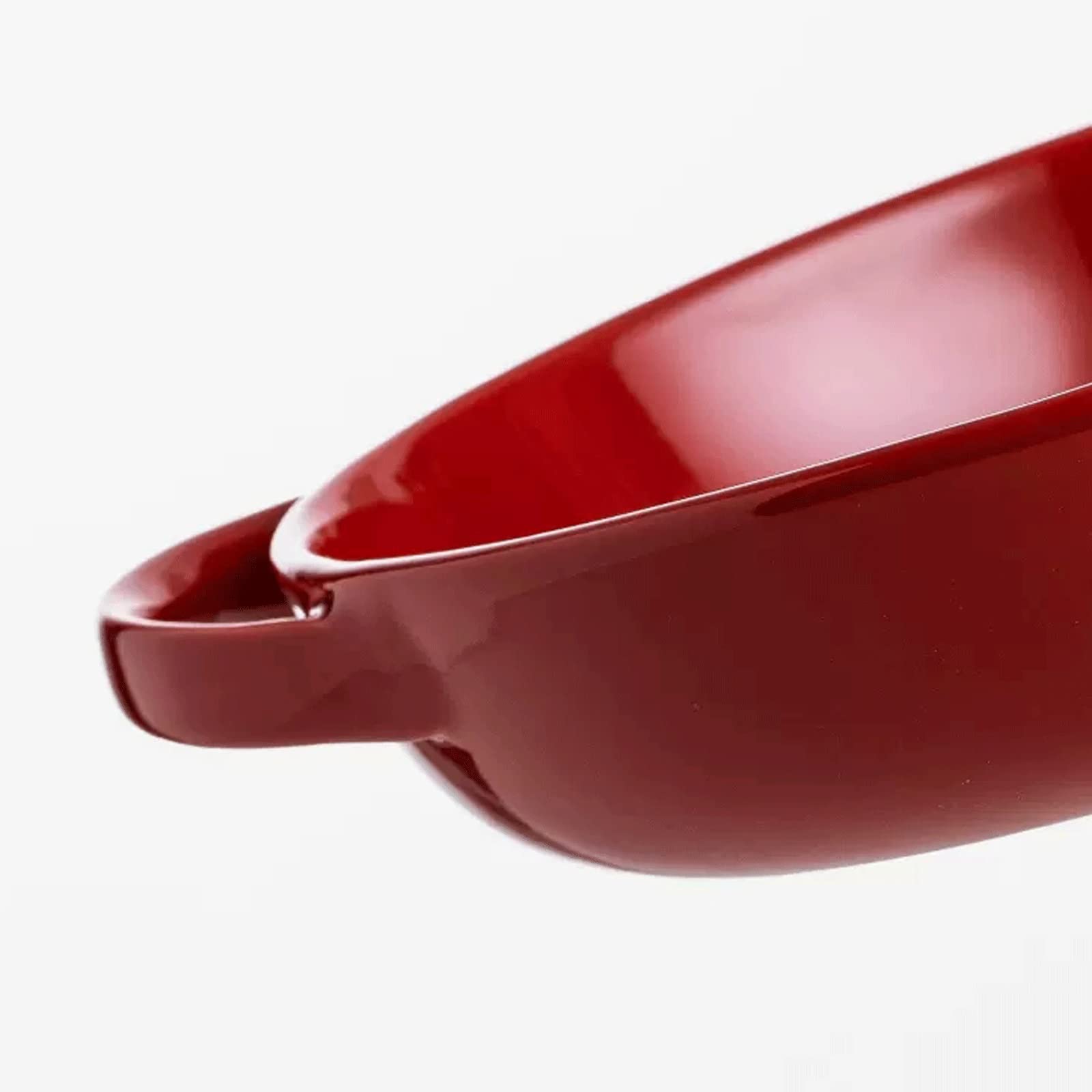 Fuente para Hornear Plato for Hornear Rojo, Molde for lasaña con Asas, Molde for Hornear Rectangular de cerámica for Cena y Banquete Bandejas Horno
