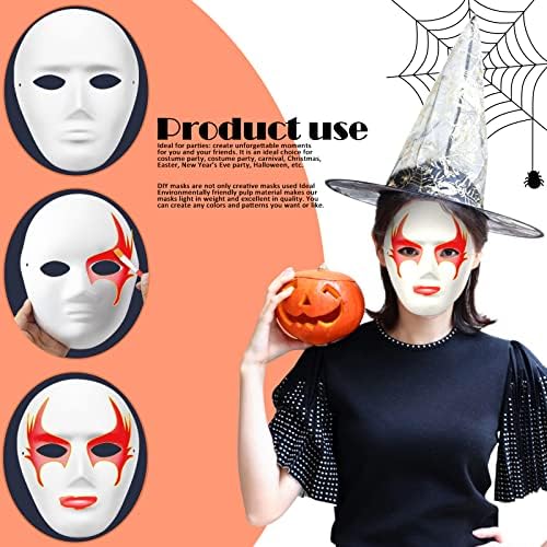 Heatoe 10 Packs White Paper Masks(Men and Women) with 10