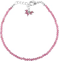 Vista 46 de Natural Gemstone Micro Round Beads Dainty Choker Bangle Bracelet, Handmade Jewelry for Women, Healing Chakra Crystals Silver Plated Chain 8 inch