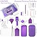 Diamond Painting Tools and Accessories Kits - 115PCS All-in-One Accessories Set with 57 Storage Containers Purple, Ergonomic Pen, Trays, Roller & More Complete DIY Craft Organizer for Adults
