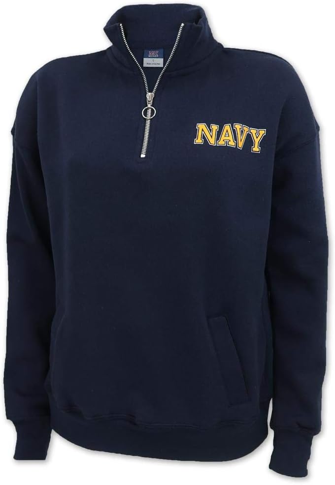 Armed Forces Gear Navy Ladies dakota quarter Zip Pullover (Navy)