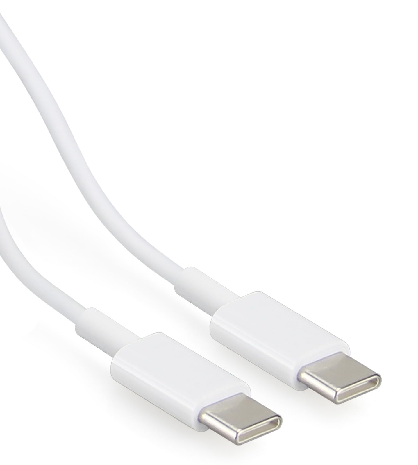 Smays Confezione da 50 cavi da USB C a USB C, 91 cm, cavo di ricarica rapida per telefono di tipo C, confezione multipla, bianco