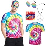 camisetas hippies hombre 【Diseño Retro de Moda】Diseño hippie de los años 70 y 80, lleno de espíritu hippie, muy interesante y a la moda. Adecuado tanto para hombres como para mujeres.