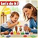 Montessori Toys for 1 2 3 Year Old Girls Boys, Wooden Sensory Toys for 1-3 Year Old Birthday Gifts, Education Toddler Puzzles Toddler Easter Basket Stuffers Learning Toy Activities Puzzles Ages 1-3