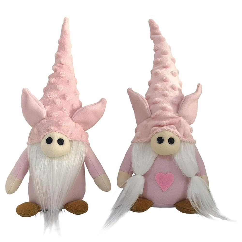 CTRLZS Gnomes Plush Dolls, Plush Pig Doll, Handmade Decoration Faceless Doll Pink Dwarf Figurine, Home Desktop Decoration Easy Install